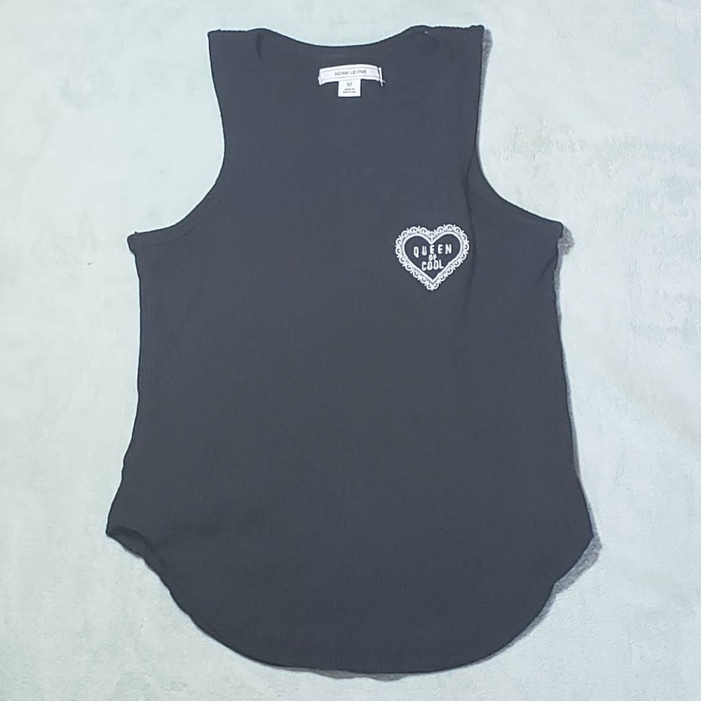 Queen Of Cool Black Racerback Tank Top